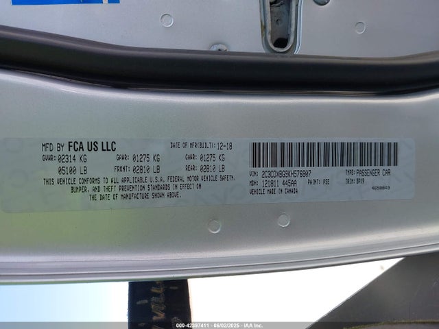 Dodge Charger 2019 2C3CDXBG9KH576807 Image 9