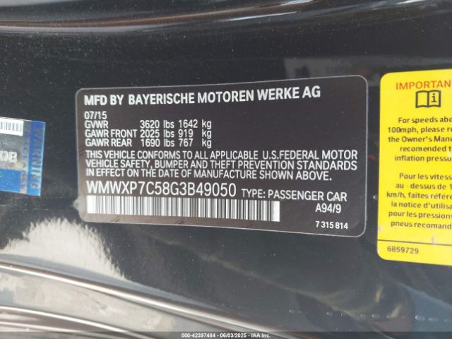 2016 MINI HARDTOP WMWXP7C58G3B49050 Photo 8