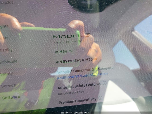 2018 TESLA MODEL 3 5YJ3E1EA3JF167638 Photo 6