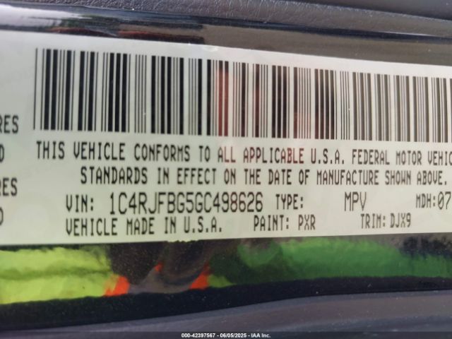 2016 JEEP GRAND CHEROKEE 1C4RJFBG5GC498626 Photo 8
