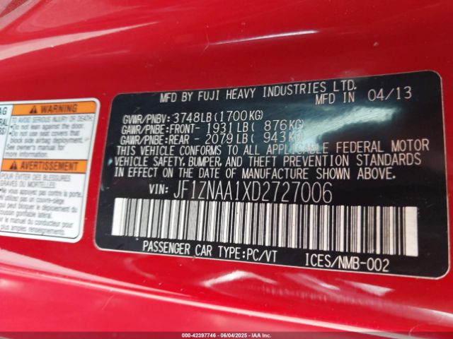 2013 SCION FR-S JF1ZNAA1XD2727006 Photo 8