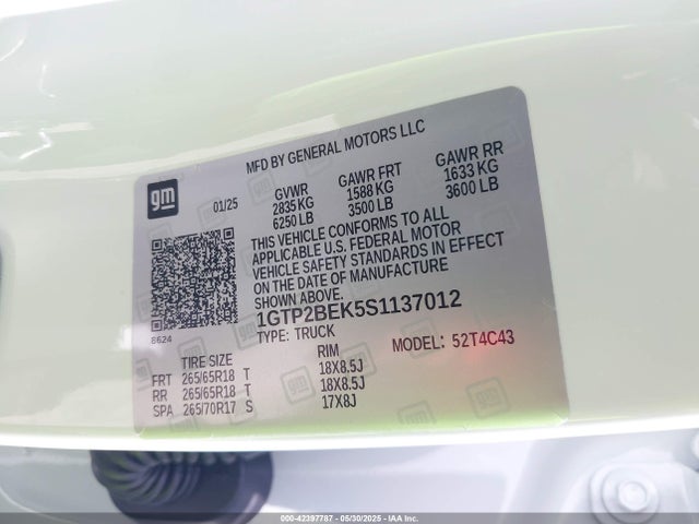 1GTP2BEK5S1137012 GMC l3b