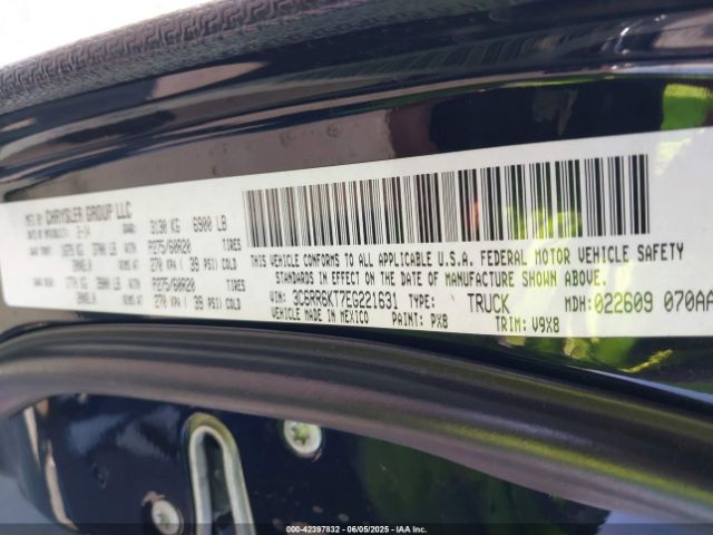 3C6RR6KT7EG221631 RAM 2014