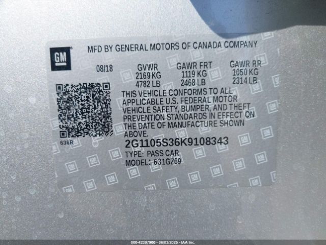 2G1105S36K9108343 Chevrolet Impala Premier