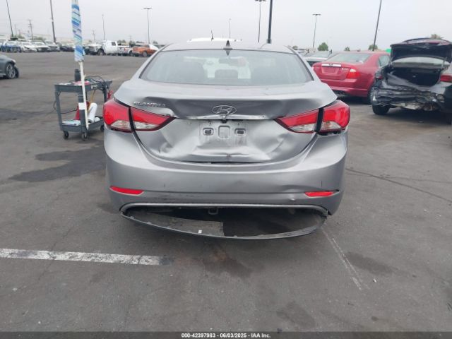 KMHDH4AE7GU487319 Hyundai Elantra Value Edition