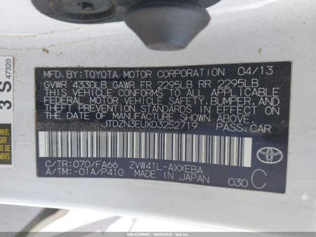 2013 TOYOTA PRIUS V JTDZN3EUXD3252719 Photo 8