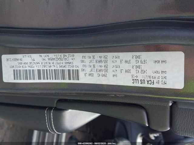 2016 JEEP GRAND CHEROKEE 1C4RJFBGXGC440544 Photo 8
