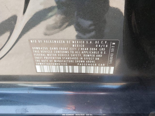 3VW4T7AU3GM057235 Volkswagen Golf GTI