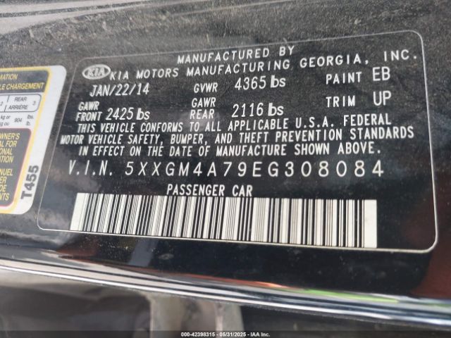 5XXGM4A79EG308084 KIA Optima Lx