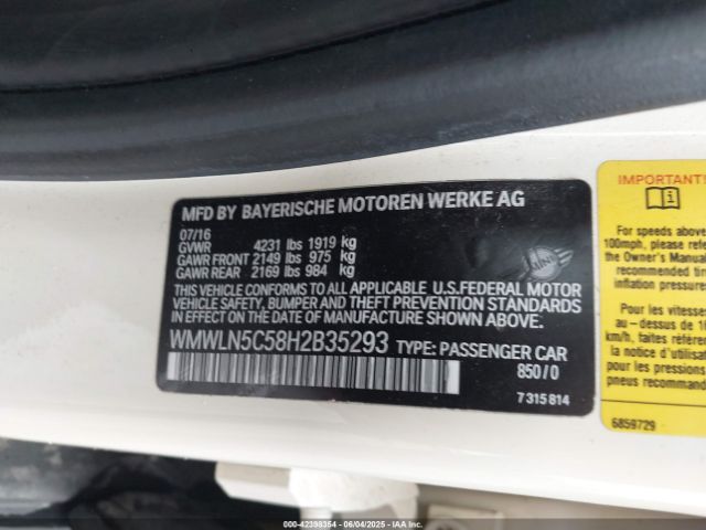 2017 MINI CLUBMAN WMWLN5C58H2B35293 Photo 8