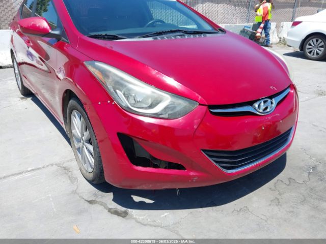 KMHDH4AE2GU618396 Hyundai ELANTRA SE