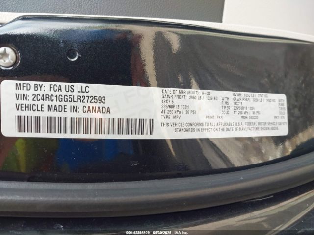 2020 CHRYSLER PACIFICA 2C4RC1GG5LR272593 Photo 8