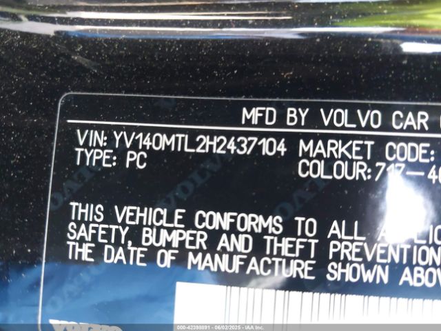 2017 VOLVO S60 YV140MTL2H2437104 Photo 8