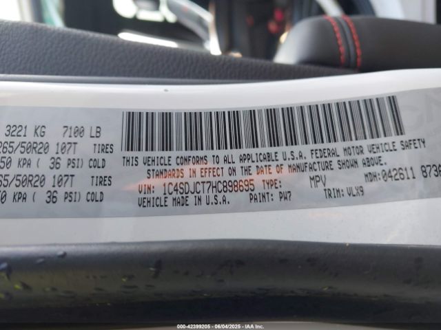 2017 DODGE DURANGO 1C4SDJCT7HC898695 Photo 8