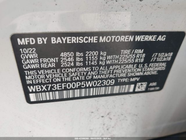 WBX73EF00P5W02309 BMW X1 Xdrive28i