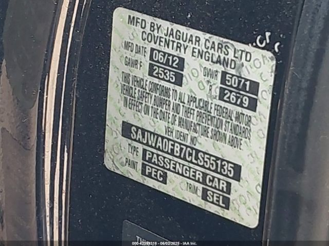 2012 JAGUAR XF SAJWA0FB7CLS55135 Photo 8