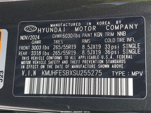 KMUHFESBXSU255275 Genesis Gv80 2.5t Standard Awd