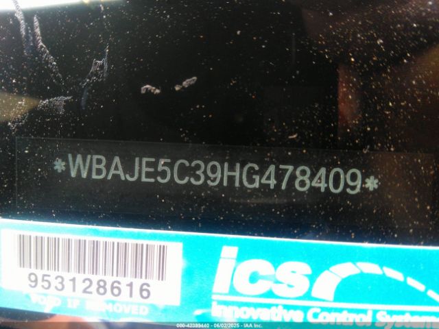 2017 BMW 540I WBAJE5C39HG478409 Photo 8