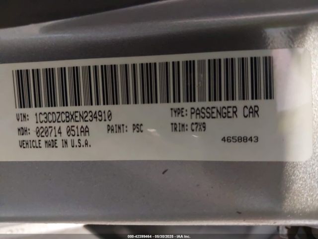 1C3CDZCBXEN234910 Dodge Avenger Sxt
