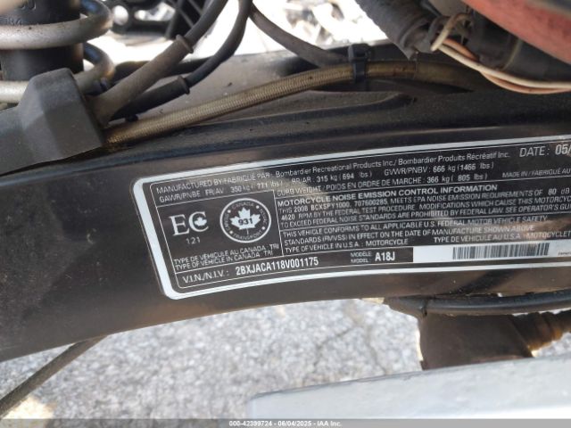 2008 CAN-AM SPYDER ROADSTER 2BXJACA118V001175 Photo 9