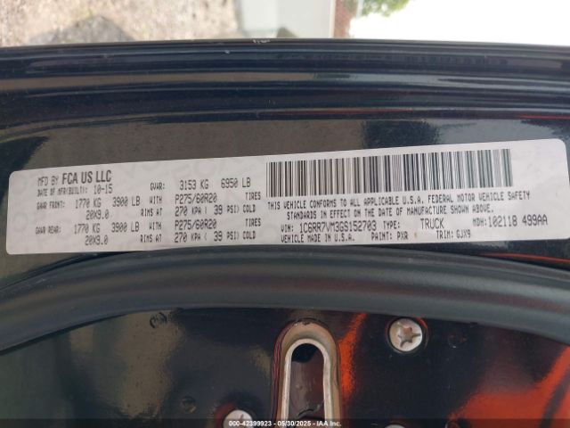 1C6RR7VM3GS152703 RAM 2016