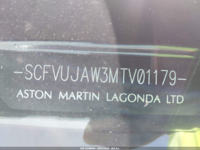 SCFVUJAW3MTV01179 Aston Martin 177950