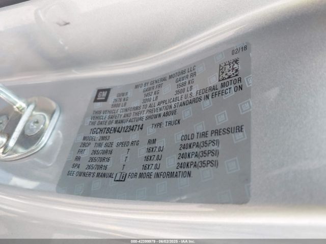 1GCHTBEN4J1234714 Chevrolet Colorado Wt