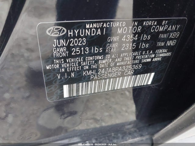 KMHL24JA8PA325369 Hyundai gdi theta iii