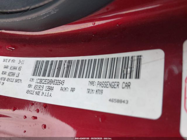 2011 CHRYSLER 200 1C3BC2EG0BN532649 Photo 8