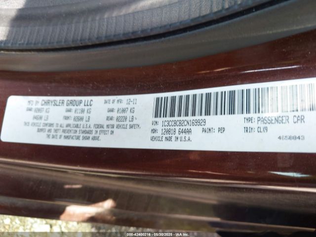 2012 CHRYSLER 200 1C3CCBCB2CN169929 Photo 8