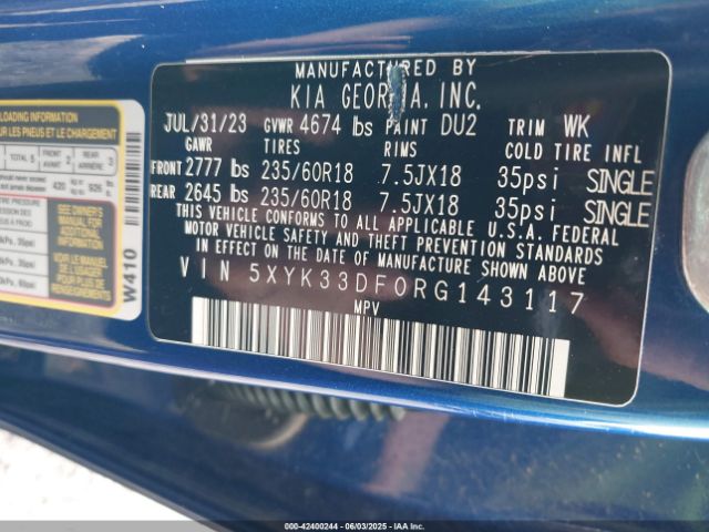 2024 KIA SPORTAGE 5XYK33DF0RG143117 Photo 8