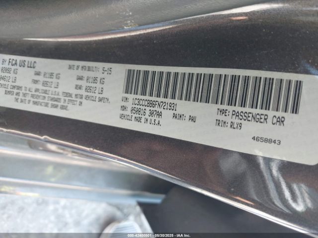 1C3CCCBB6FN721931 Chrysler 200