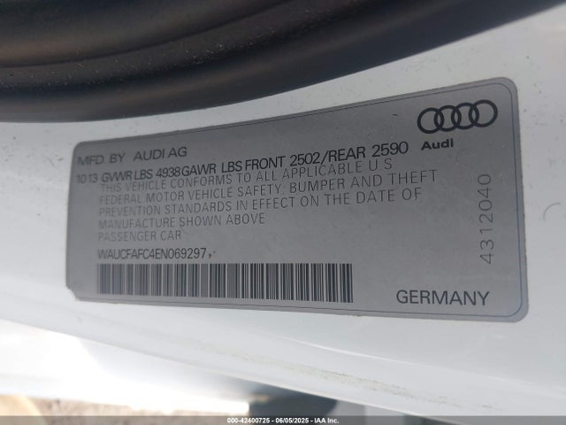 2014 AUDI A6 WAUCFAFC4EN069297 Photo 8