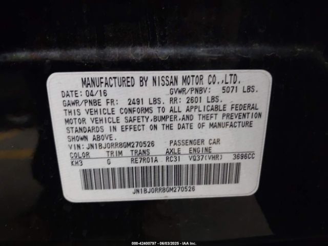JN1BJ0RR8GM270526 Infiniti QX50
