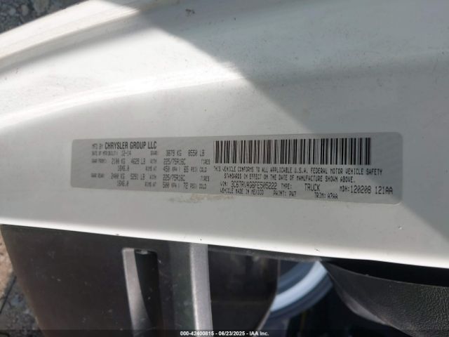 2015 RAM PROMASTER 1500 3C6TRVAG6FE505222 Photo 8