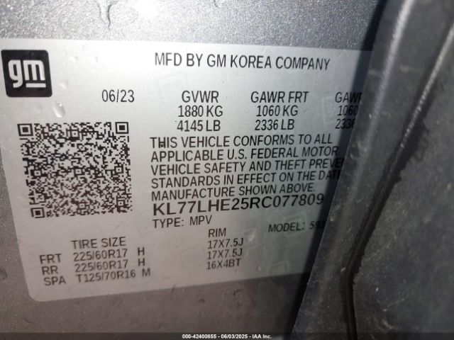 2024 CHEVROLET TRAX KL77LHE25RC077809 Photo 8