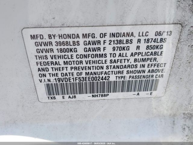 2014 ACURA ILX 19VDE1F53EE002442 Photo 8