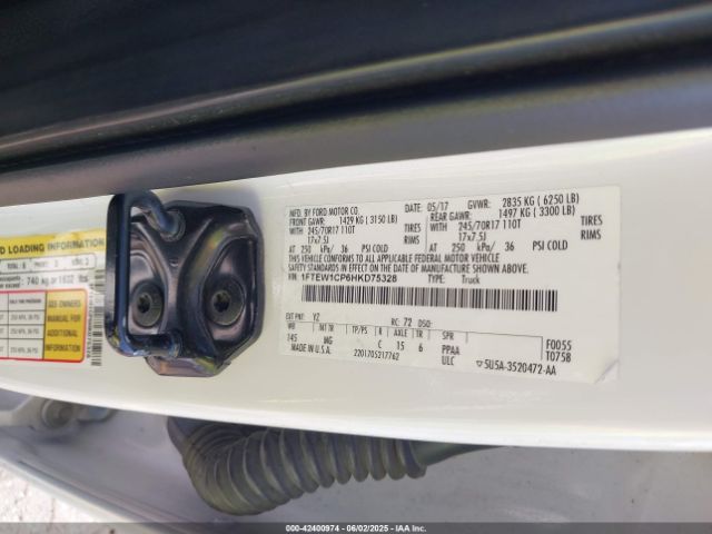 1FTEW1CP6HKD75328 Ford F-150 Xlt