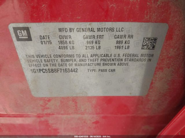 1G1PC5SB8F7163442 Chevrolet LUV