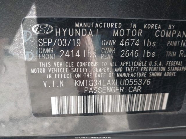 2020 GENESIS G70 KMTG34LAXLU055376 Photo 8