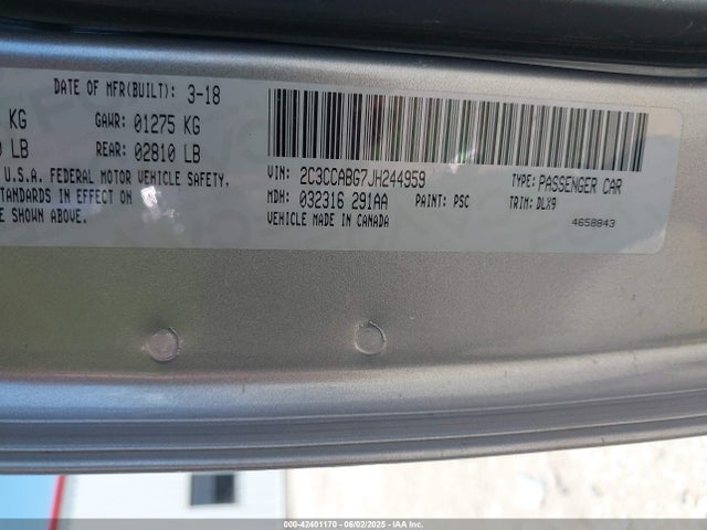 Chrysler 2018 2018 2C3CCABG7JH244959 Image 9