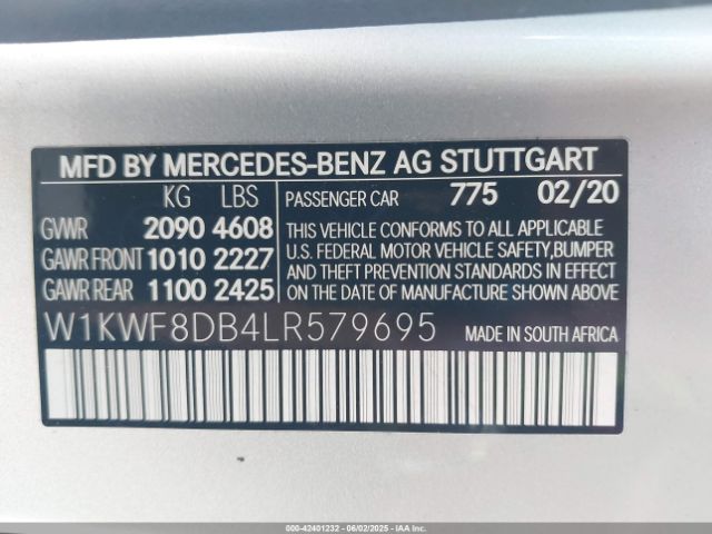 W1KWF8DB4LR579695 Mercedes-Benz C 300