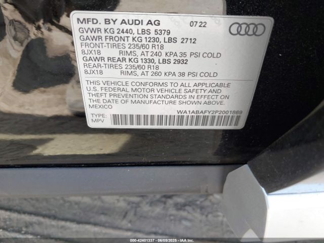 2023 AUDI Q5 WA1ABAFY2P2001869 Photo 8