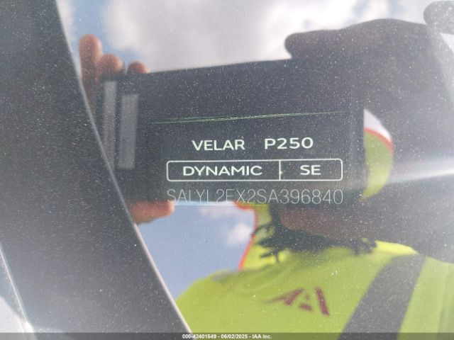 SALYL2EX2SA396840 Land Rover Range Rover Velar P250 Dynamic Se