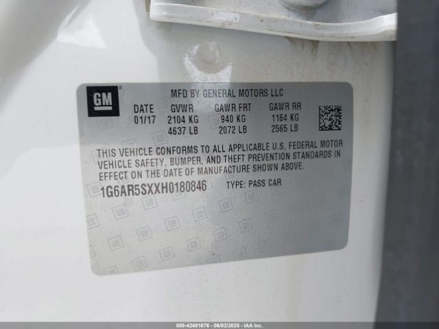2017 CADILLAC CTS 1G6AR5SXXH0180846 Photo 8