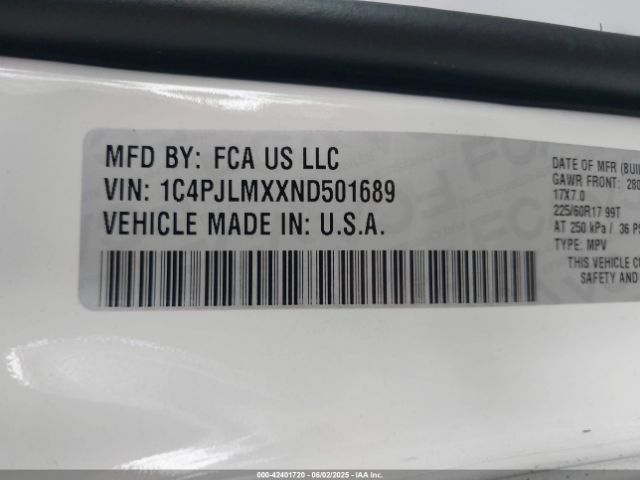 2022 JEEP CHEROKEE 1C4PJLMXXND501689 Photo 8