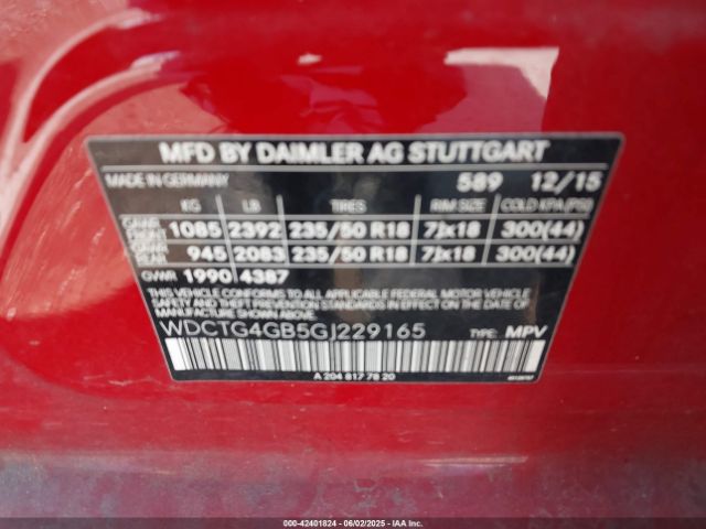 2016 MERCEDES-BENZ GLA 250 WDCTG4GB5GJ229165 Photo 8