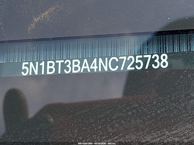 5N1BT3BA4NC725738 Nissan 2022