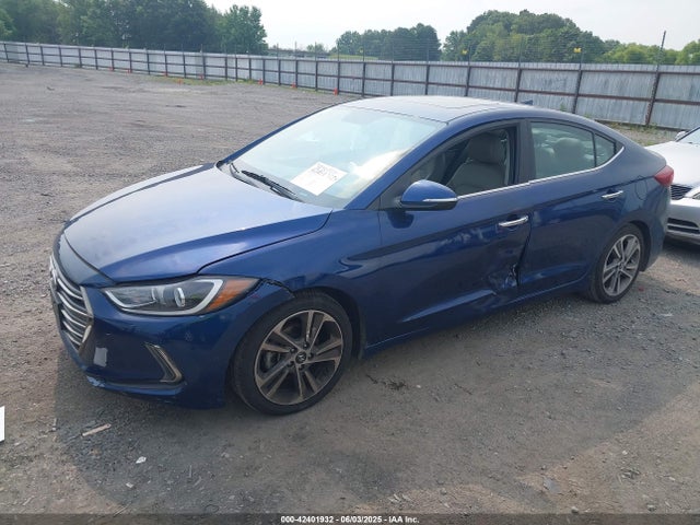 Продаж на аукціоні авто 2017 Hyundai Elantra Limited, vin: 5NPD84LF0HH058822, номер лоту: 42401932