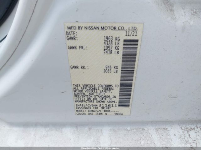 1N4BL4CV6NN311611 Nissan 2022